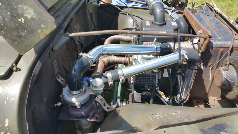 Illustration for article titled This Wrenching Genius Installed Lawnmower Engines Into His Military Jeeps